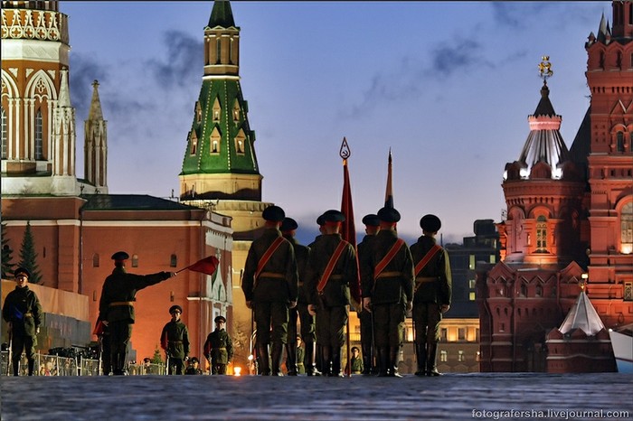 Luyện tập diễu binh mừng Ngày chiến thắng tại Quảng trường Đỏ, Moscow